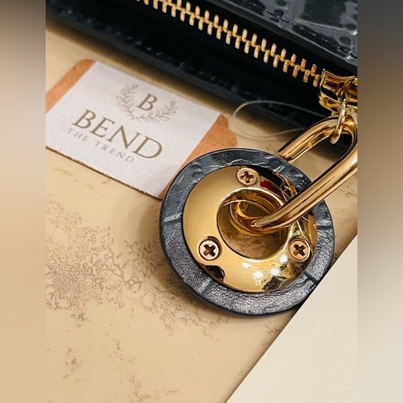 RADLEY LONDON CHARCOAL  CROCO EMBOSSED LEATHER LIVERPOOL STREET WALLET NWT !! - Picture 4 of 9